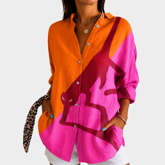 Zonsondergang Safari Statement Blouse