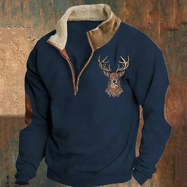 Zeke | Elegante pullover met rits