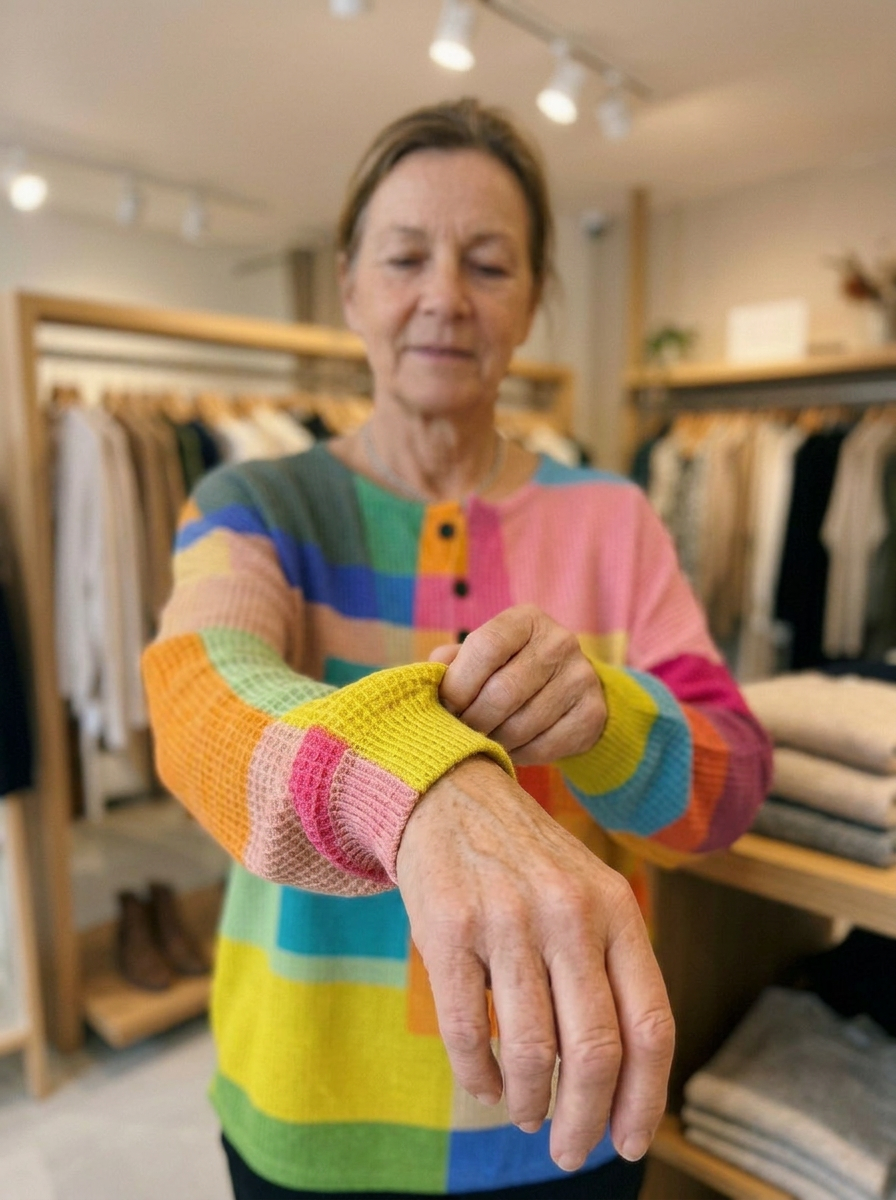 Angela - Kleurrijk Vintage Sweatshirt