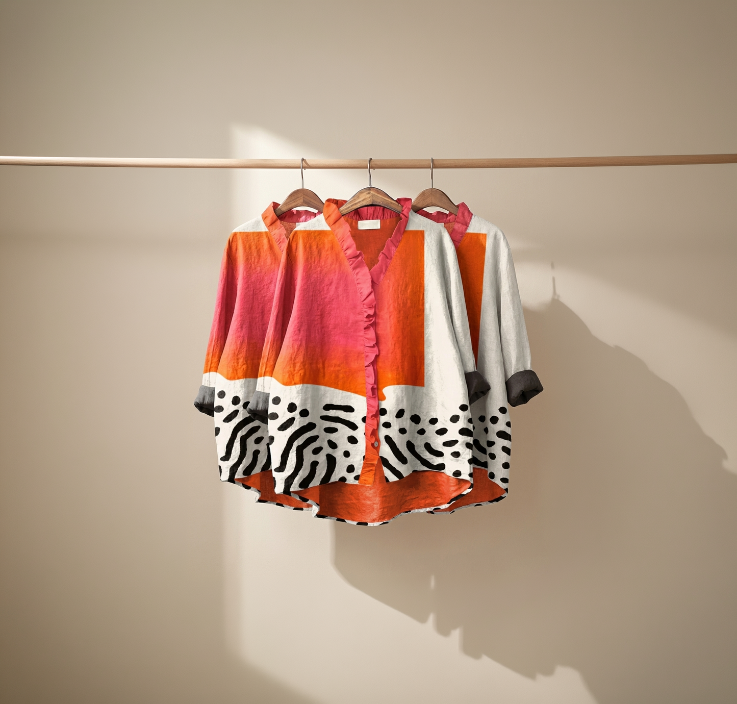Nelly -  Elegante linnen zomerblouse