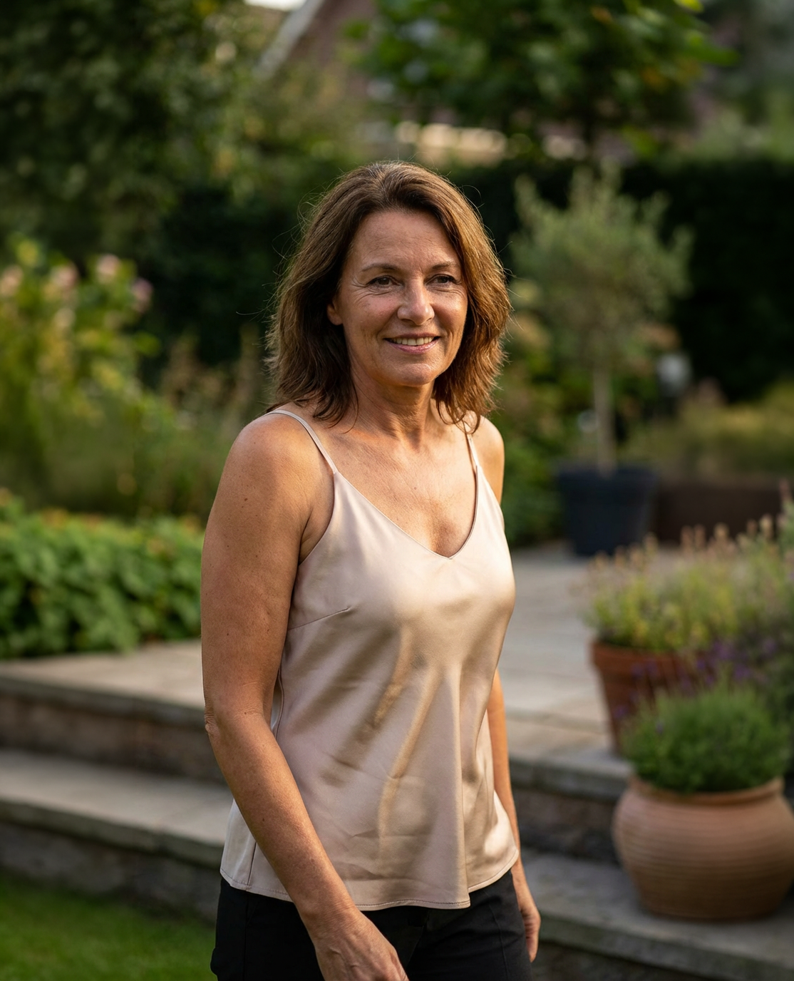 Wilma - Satijnen Zijde Top voor Dames