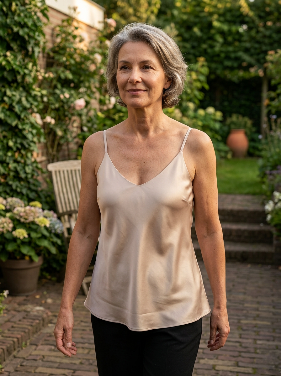 Wilma - Satijnen Zijde Top voor Dames