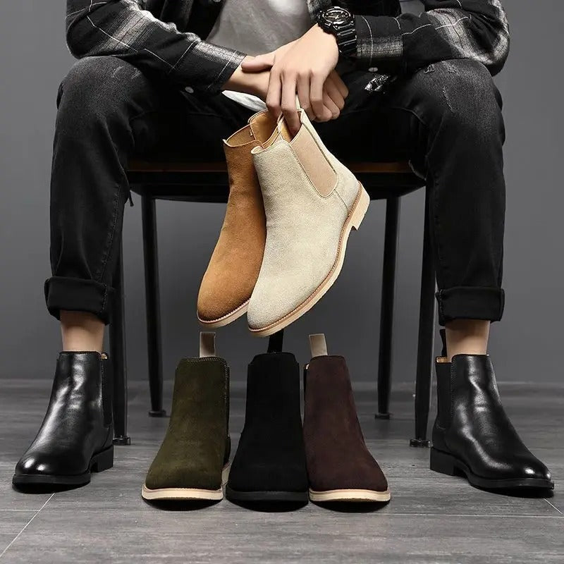 Armendo | Suède Chelsea Boots