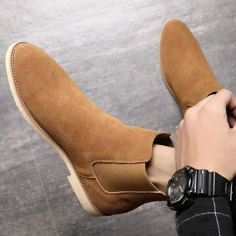 Armendo | Suède Chelsea Boots