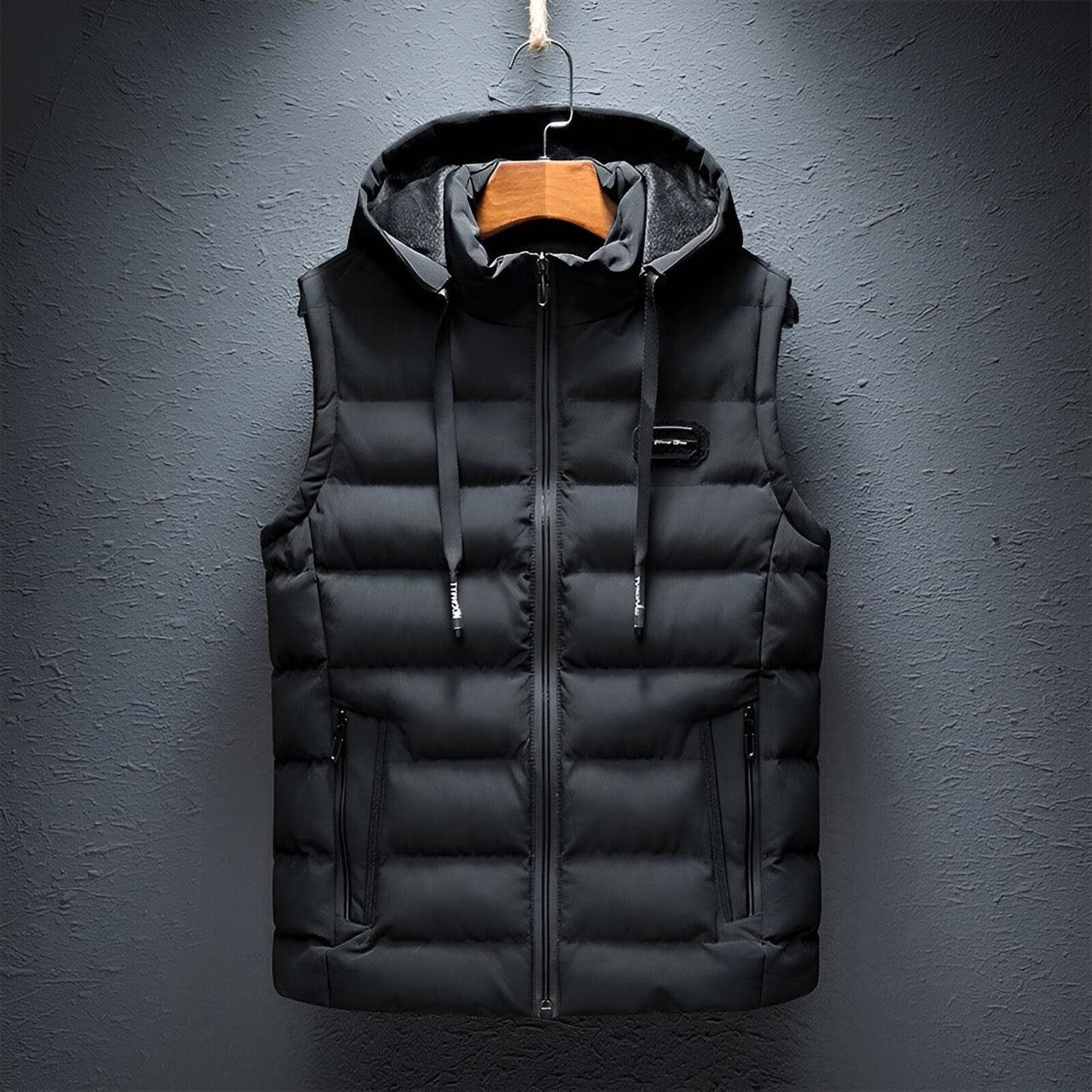 Pierre | Lichtgewicht gilet met capuchon